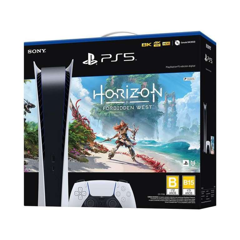 Elektra: Consola PS5 Digital + Horizon ($8,269), Consola PS5 con lector de discos + Horizon ($9,816) - PayPal + HSBC