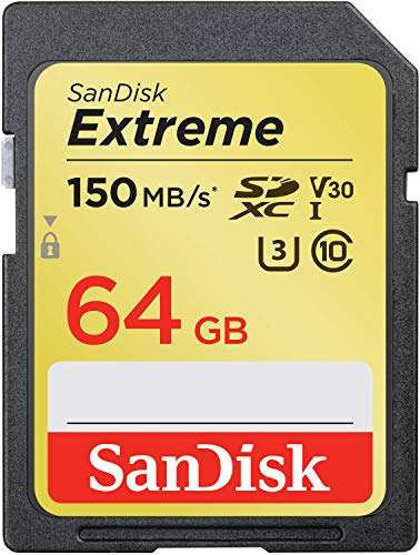 Amazon: Tarjeta SD SanDisk Extreme UHS-I Clase 10 64gb