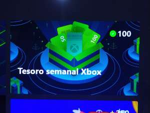 Microsoft Rewards: Tesoro semanal Xbox de 100 puntos