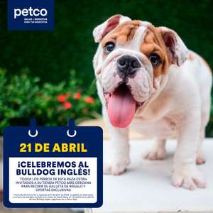 Petco: Galletas gratis por Día del Bulldog Inglés (21 Abril)