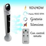Amazon: Abanico ventilador torre 99 cm aromaterapia control remoto