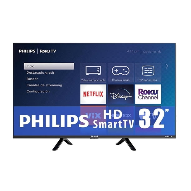 Walmart: TV Philips 32 Pulgadas HD Roku LED 32PFL6654/F8C