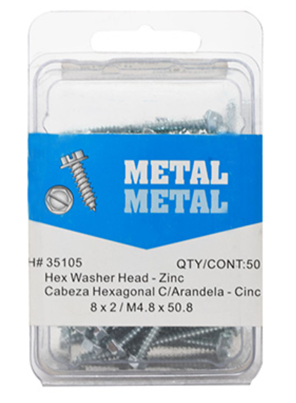 Home Depot: Recopilación de Tornillos para metal cabeza hexagonal marca HILLMAN (tienda y en linea)