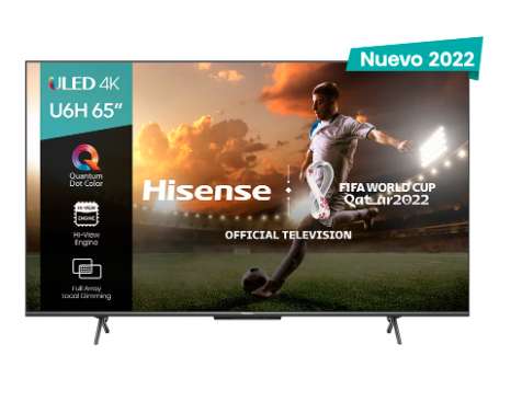 Liverpool: Pantalla Hisense ULED Smart TV de 65 Pulgadas QHD 65U6H con Google TV