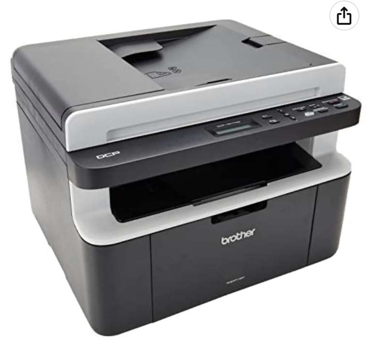 Amazon: Impresora Multifuncional Laser BROTHER DCP-1617NW (monocromático, 10000 páginas por Mes, 2400 x 600 dpi, 32 MB), Color Negro