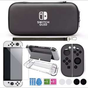 AliExpress - Kit de funda transparente para Nintendo Switch Oled, bolsa de viaje para consola de juegos Ns Oled y Protector de pantalla