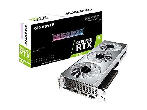 Amazon: Gigabyte GeForce RTX 3060 Vision OC 12G (REV2.0), 3 Ventiladores | Otra 3060, pero blanca