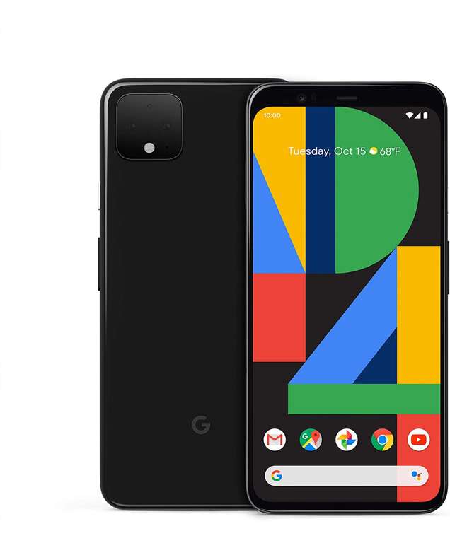 Amazon Google Pixel 4 XL - Negro - 64GB - Desbloqueado (Reacondicionado)
