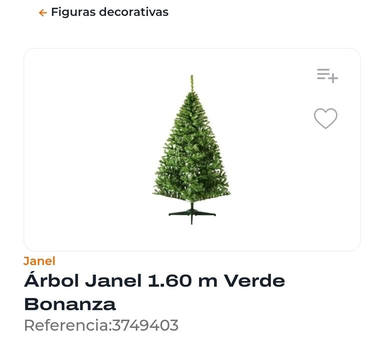 Chedraui: árbol de navidad 1,60m bonanza