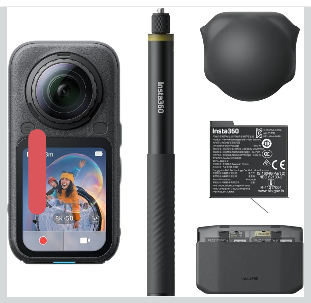 Amazon: Insta360 X6 Essentials Bundle Negro Cámara de acción - con bonificacion Banorte
