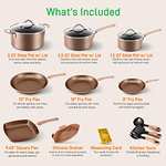 Amazon: NutriChef juego de utensilios de cocina antiadherente de 14 piezas | Precio antes de pagar