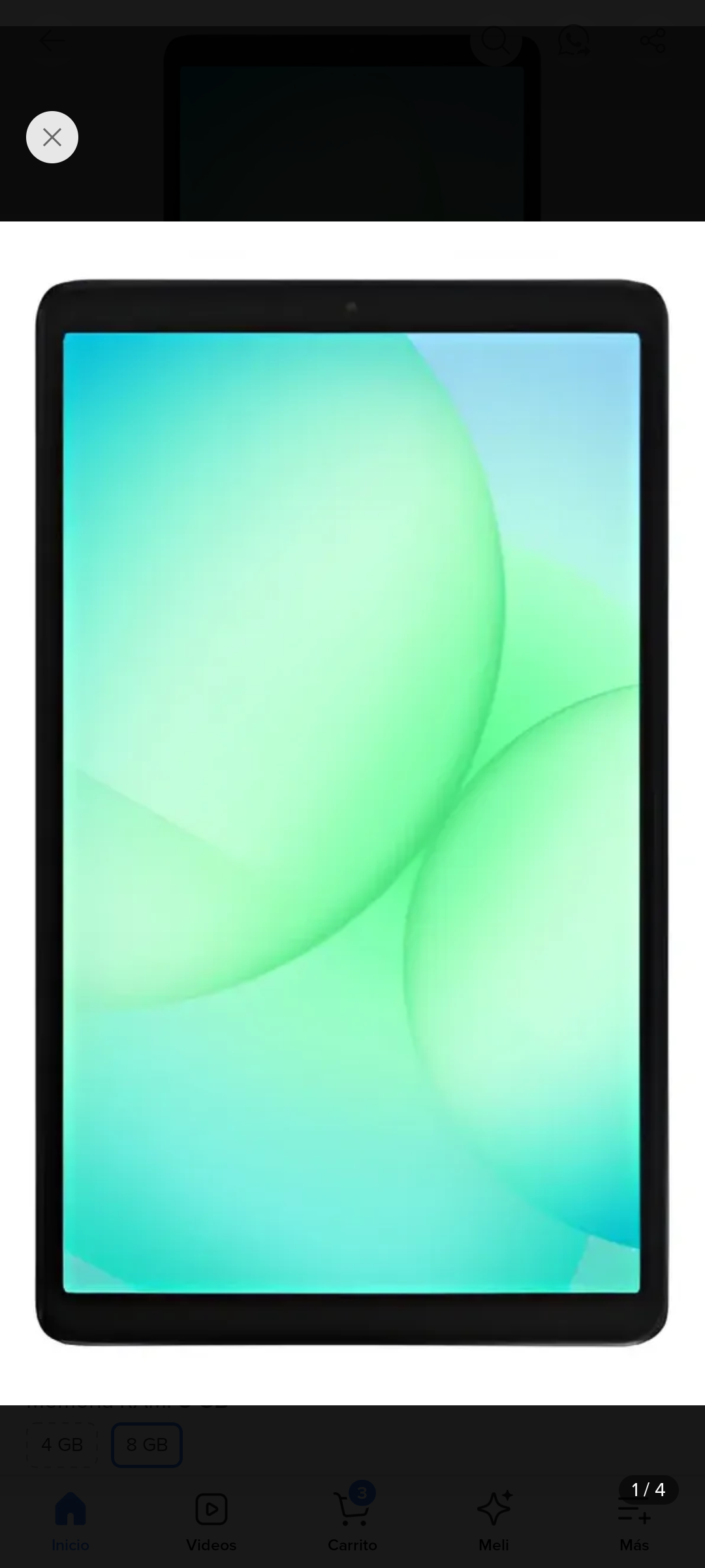 Mercado Libre: Galaxy Tab A11 Ram 8Gb/ 128Gb Plata Samsung