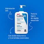 Amazon | CeraVe Loción Hidratante de Rostro y Cuerpo para Piel Seca con Ácido Hialurónico 473ml