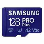 Amazon: 3 Memorias Micro SD SAMSUNG 128GB New Pro Plus y Adaptador MB-MD128SA/AM ($154 c/u)