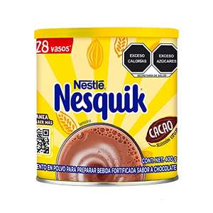 Amazon: Nesquik, Leche saborizada Chocolate Lata, 400 gramos