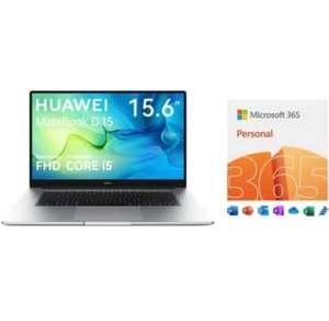Amazon: HUAWEI Laptop MateBook D15 Intel Core i5, 16GB RAM + 512GB SSD 2023 + Microsoft Office 365