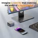 Amazon: Mini PC PELADN WI-7 W11 Pro, Intel 12va N100(hasta 3,4 GHz), DDR5 6400 MHz 12GB RAM/256GB SSD M.2, 4K UHD, WiFi 5 y BT 4.2