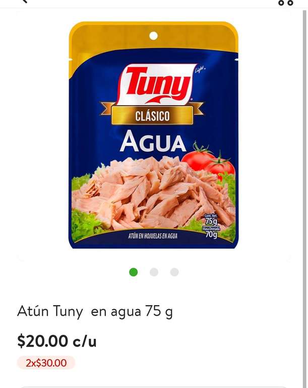 Despensa Bodega Aurrera: Atún Tuny express light 140 gr a 2 x $25