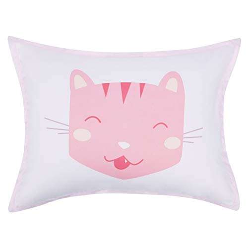 Amazon Basics - Juego de ropa de cama de microfibra fácil de lavar para niños, tamaño individual, gatitos rosie