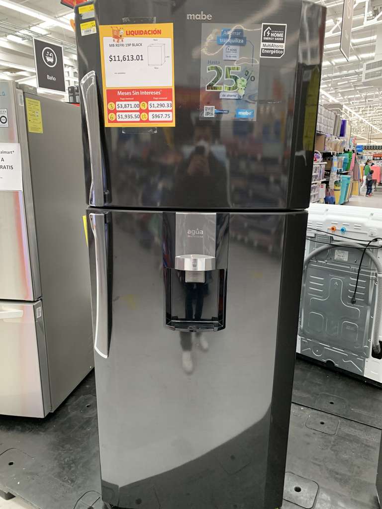 Walmart Refrigerador Mabe 19” color negro: Ultima liquidación