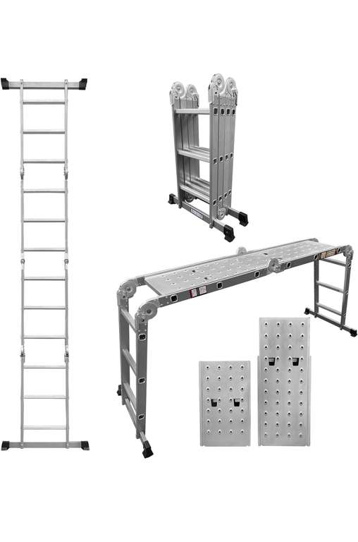 Amazon: Foreman Escalera De Aluminio con Plataforma