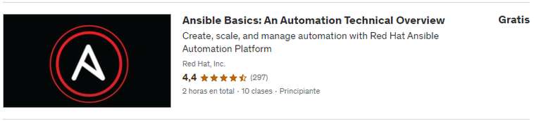 UDEMY: Ansible Basics: An Automation Technical Overview