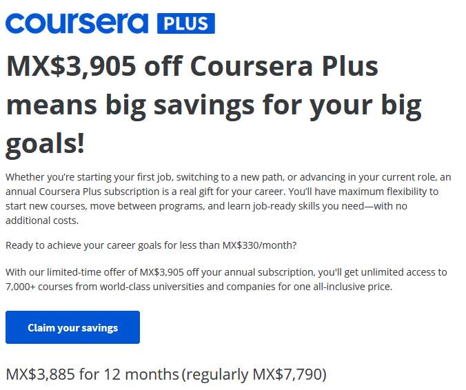 Coursera Plus Anual