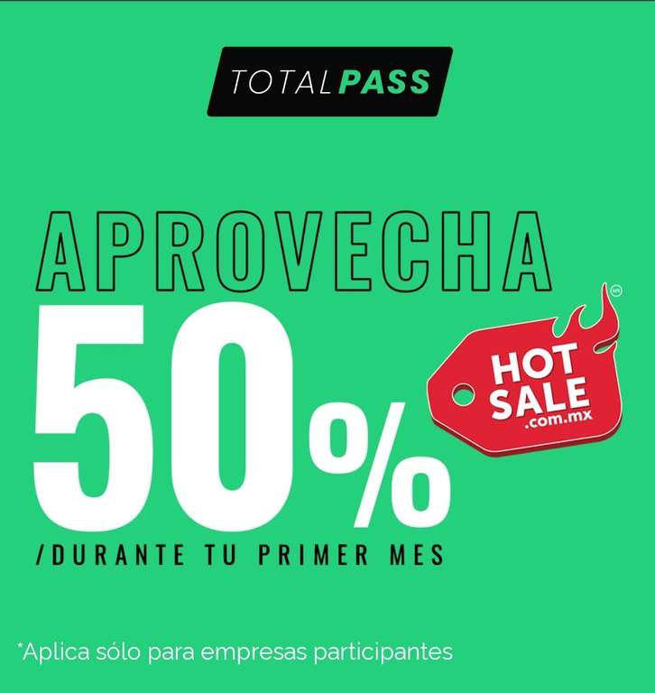 Totalpass: gimnasio al 50% descuento por Hot Sale 2022
