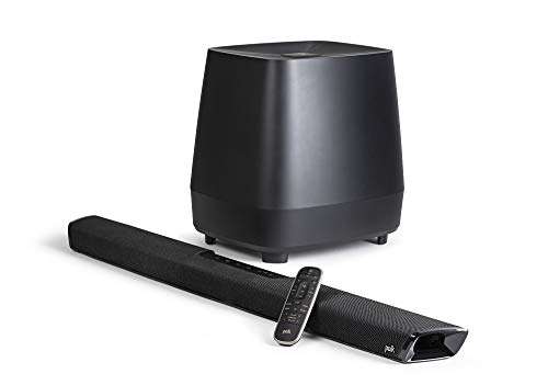 Amazon: Polk Audio MagniFi 2 Barra de Sonido y subwoofer inalámbrico con Audio 3D y Chromecast Integrado, 