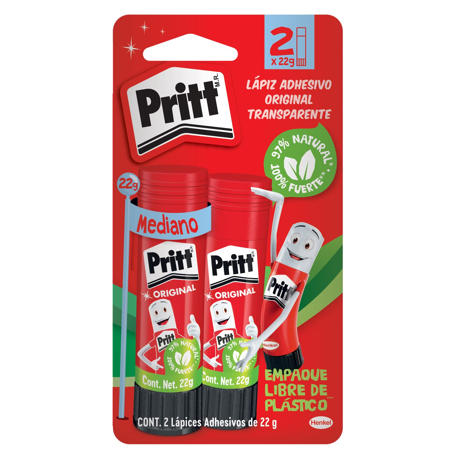 Amazon: 2x22g Pritt Lápiz adhesivo + promo 4x3!
