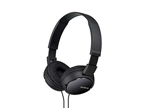 Amazon: Sony MDR-ZX110/BCUC Audífonos de Diadema Plegables y Giratorios, color Negro