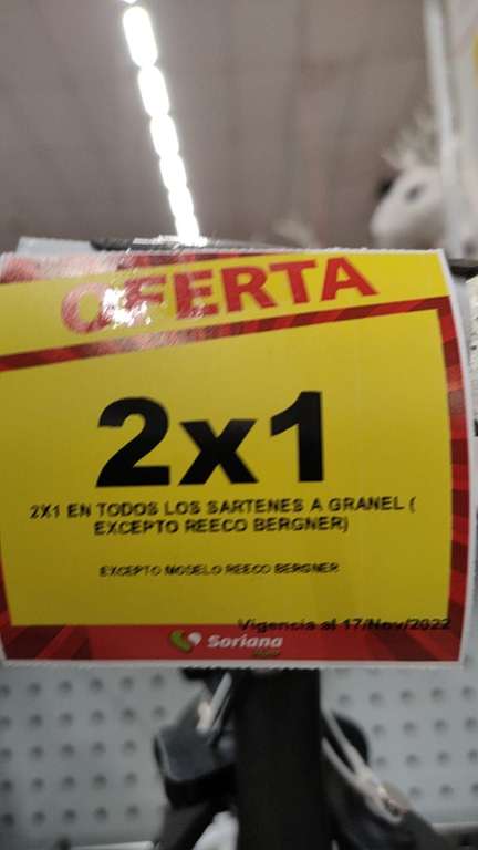 Soriana [Buen Fin 2022]: 2x1 en ropa interior y 2x1 en sartenes