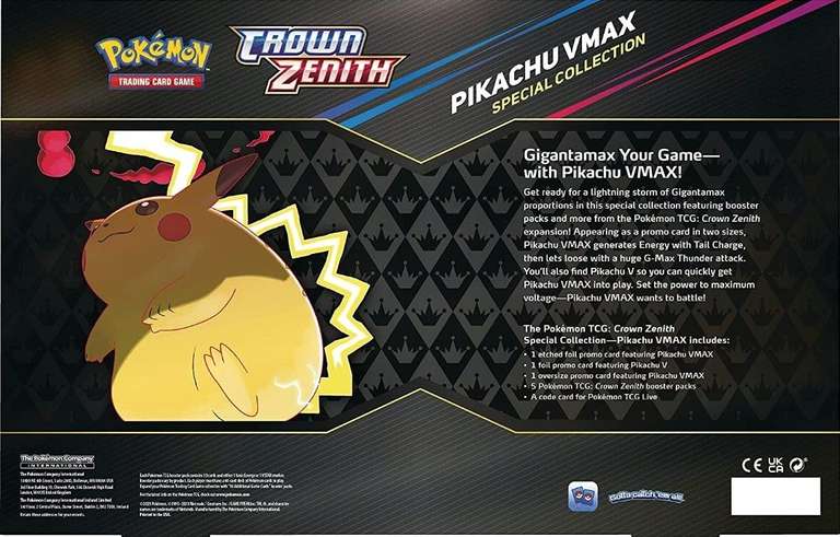 Amazon: Pokémon - Colección Especial Crown Zenith — Pikachu VMAX