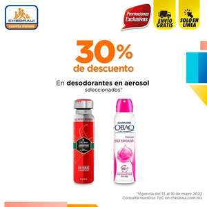 Chedraui: 30% de descuento en desodorantes en aerosol Gillete, Old Spice, Secret, Bí-O y Obao
