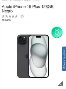 Costco: Apple iPhone 15 Plus 128GB Negro Precio aplicando el cupón y pagando con TDC Citibanamex Costco