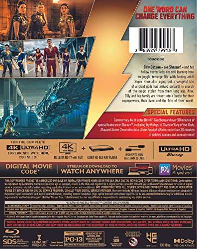 Amazon: Shazam! Fury of Gods 4K Oferta relámpago