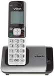 Amazon - Teléfono Vtech DECT 6.0 con base para identificación de llamadas y llamada en espera, Plateado/Negro
