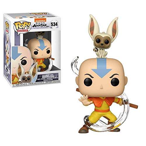 Amazon - Funko - ¡Pop! Animación: Avatar - Aang con Momo