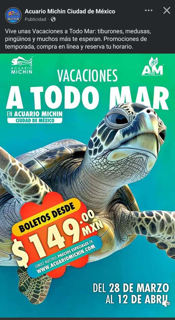 Acuario Michin CDMX: precio oferta 149.00 en CDMX, ¡aplica hoy! at ...