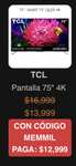 Costco: Pantalla TCL 75” Qled pagando con citibanamex costco