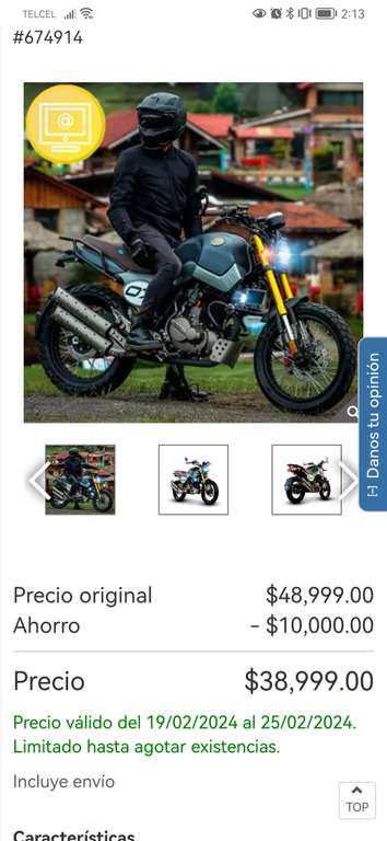 Costco: Vento Motocicleta Screamer 250cc Gris