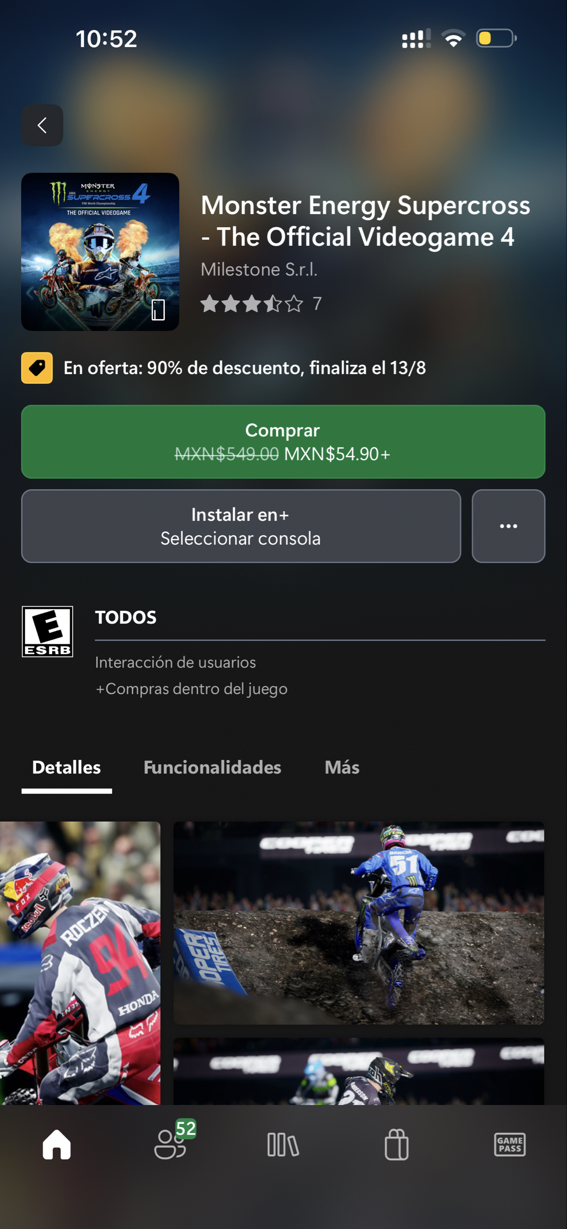 Xbox: Monster energy 4