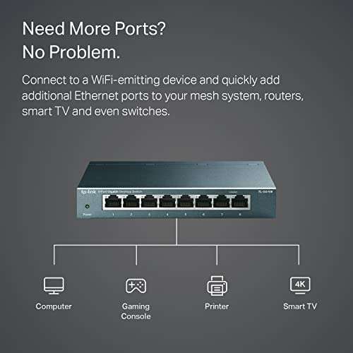 Amazon Mx: Tp link switch con 8 puertos Gigabit