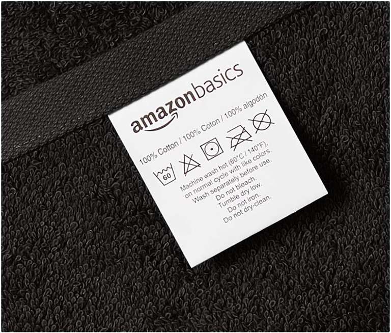 Amazon Basics - 4 Toallas de baño de algodón 137cmX76cm