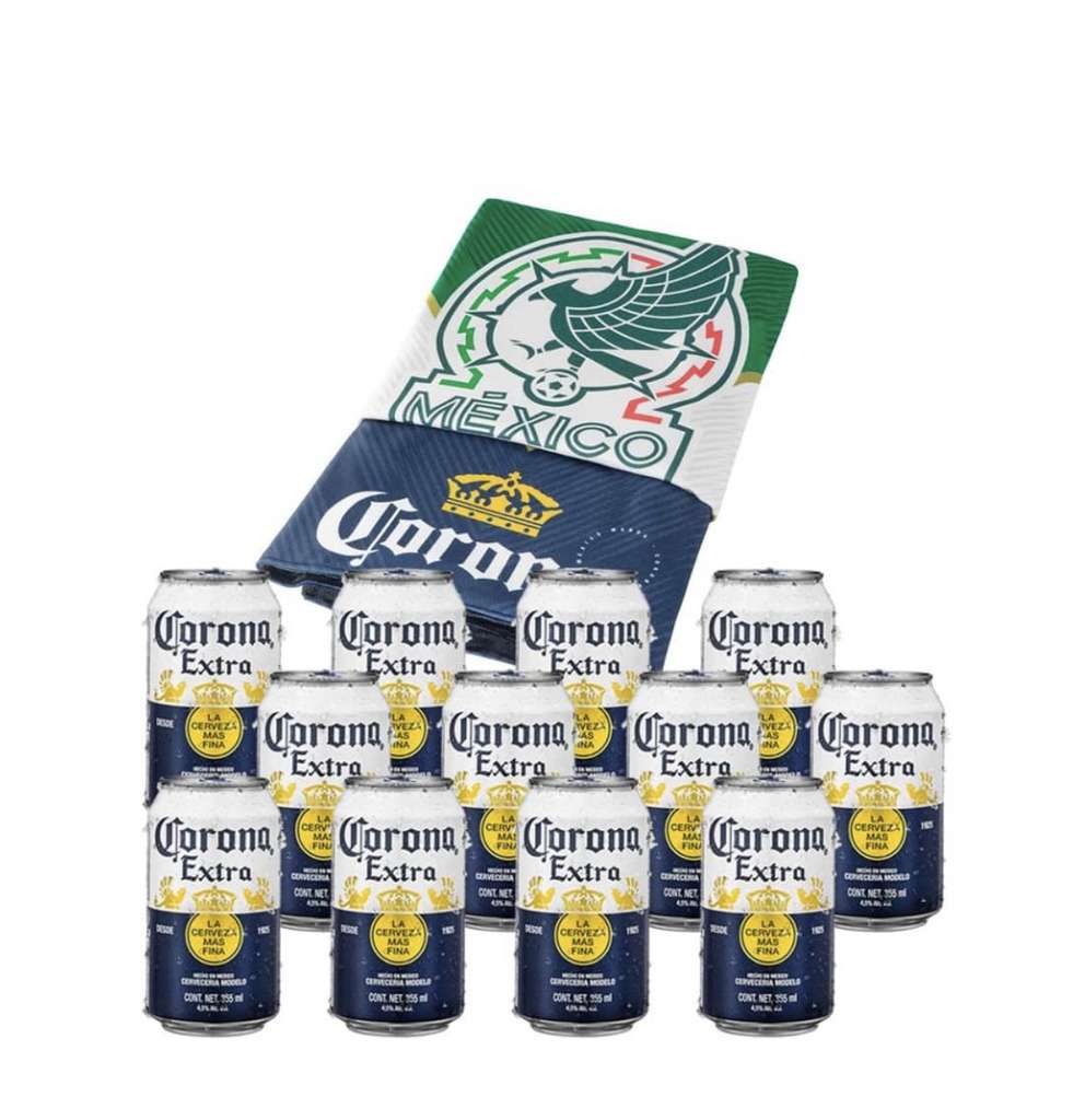 Walmart: Cerveza Corona Extra 12 lata de 355ml c/u + 1 cobija coleccionable  