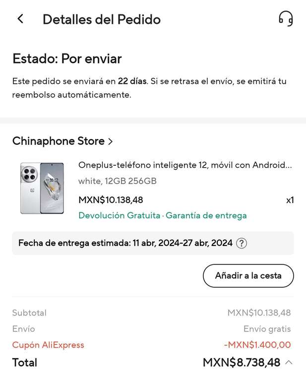 Aliexpress: OnePlus 12 12/256