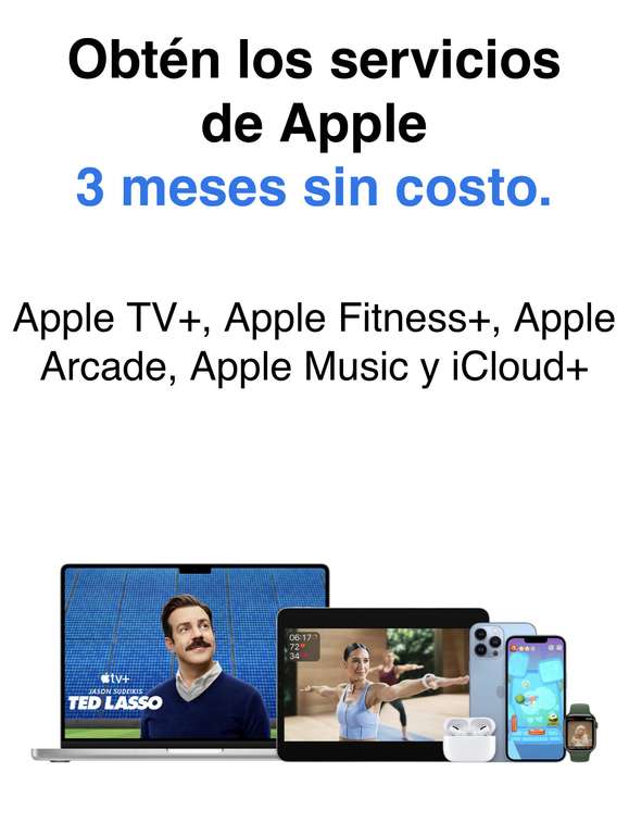 3 Meses gratis en los servicios de Apple