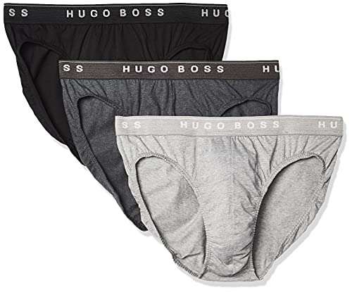 Amazon: Hugo Boss Men's algodón, paquete de 3 piezas Mini Brief (Talla M, G y XL)
