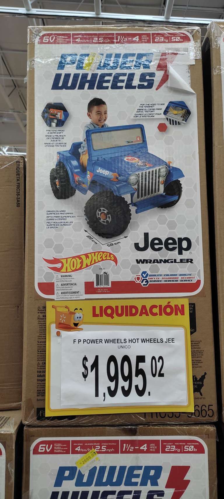 Walmart Chalco Centro: Power Wheels Hot Wheels Jeep Wrangler