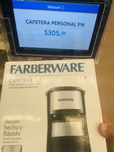 Walmart: Cafetera personal FARBERWARE